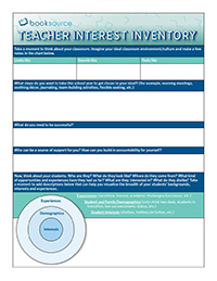Teacher and Student Interest Inventory Printables