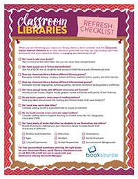 Classroom Library Refresh Checklist