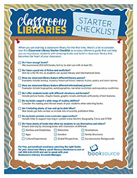 Classroom Library Starter Checklist